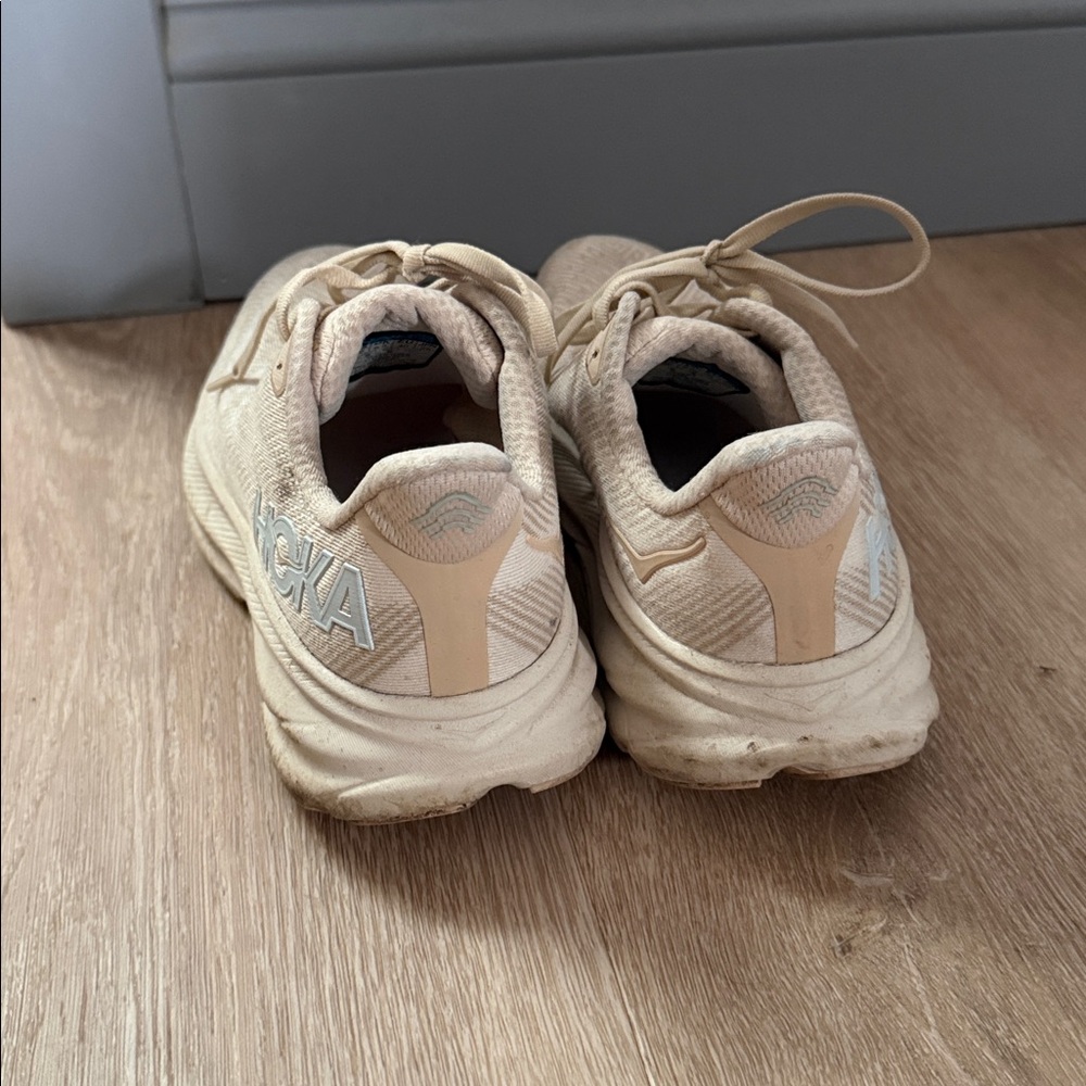 Hoka Cream Athletic Shoes - Picture 2 of 4